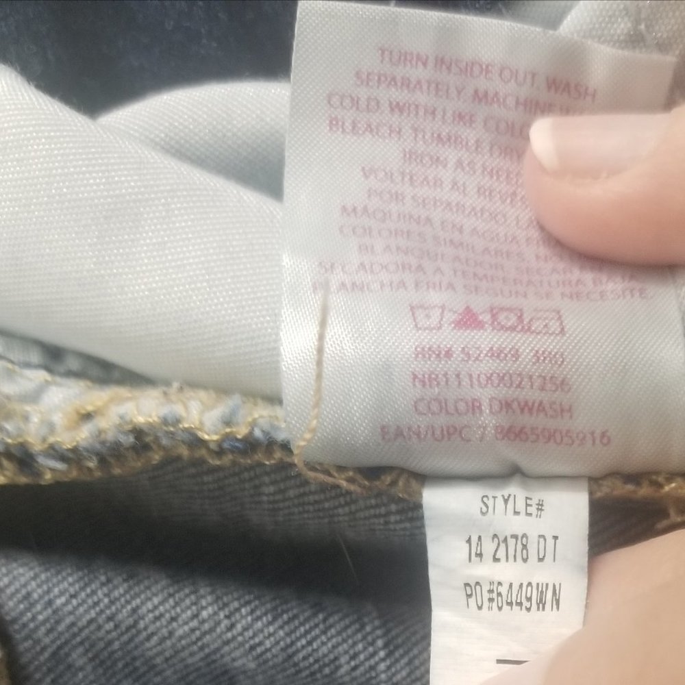 dark blue No Boundaries sz 19 jeans - Picture 6 of 8